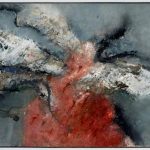 High winds , 1988. Medium: acrylic on canvas. Size: 106 x 182 cm. (41.7 x 71.7 in.)