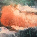 DEEP WATER CRATER, Acrylic on canvas, Diptych, 30x60