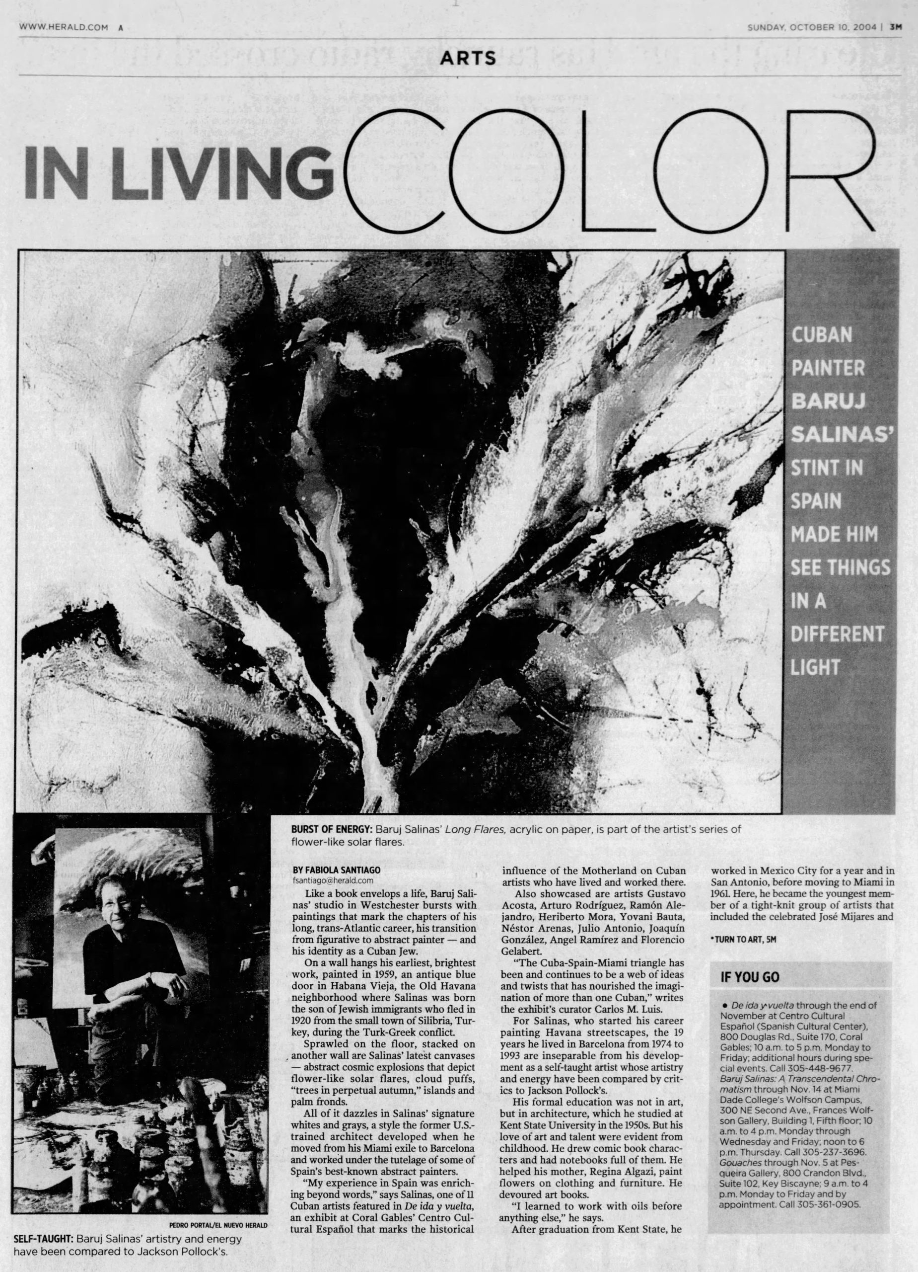 Baruj Salinas Miami Herald 2004 living in color
