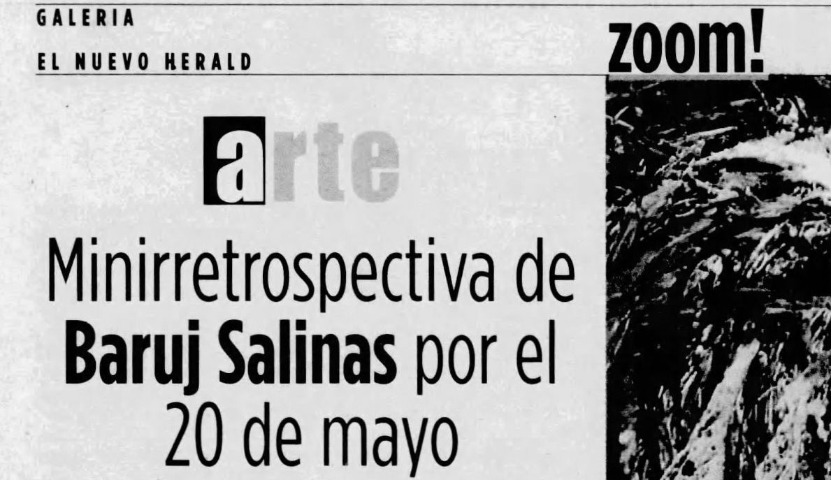Baruj Salinas Retrospective El Nuevo Herald
